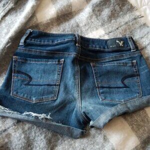 AE shortie denim shorts